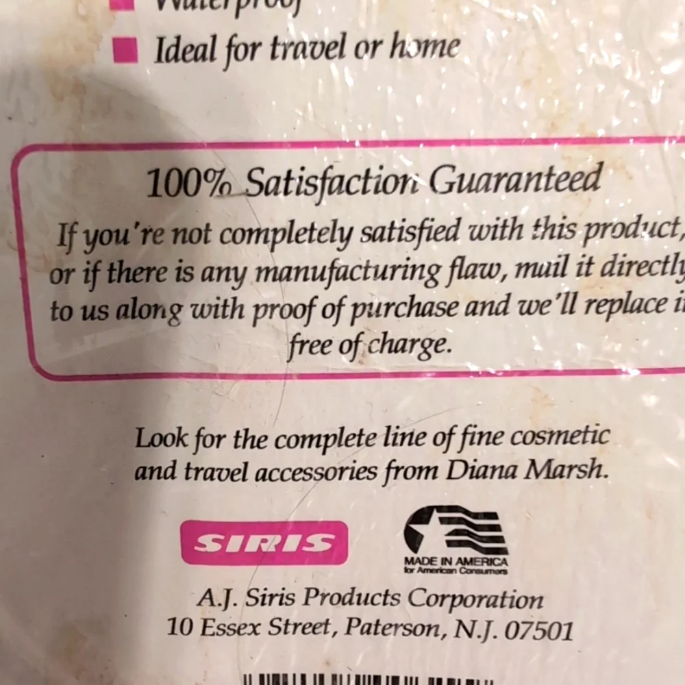 Vintage Impressions Premium Shower‎ Cap Pink Original Unoped Packaging